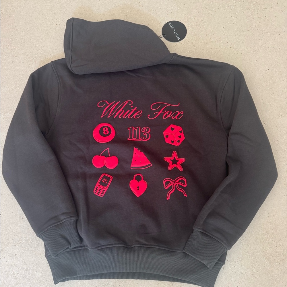 BRAND NEW WITH TAGS!!  
Black and red White Fox hoodie #hoodie
Size XXS/XS